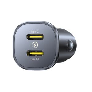 BASEUS 12V 30W, 2xUSB-C, GoTrip DP1 cosmic black – C00072300123-01