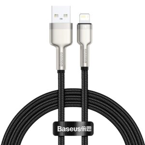 BASEUS Cable USB-A – Lightning, 1m, 2.4A, CAFULE (black) – CALJK-A01