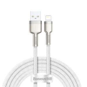 BASEUS Cable USB-A – Lightning, 1m, 2.4A, CAFULE (λευκό) – CALJK-A02