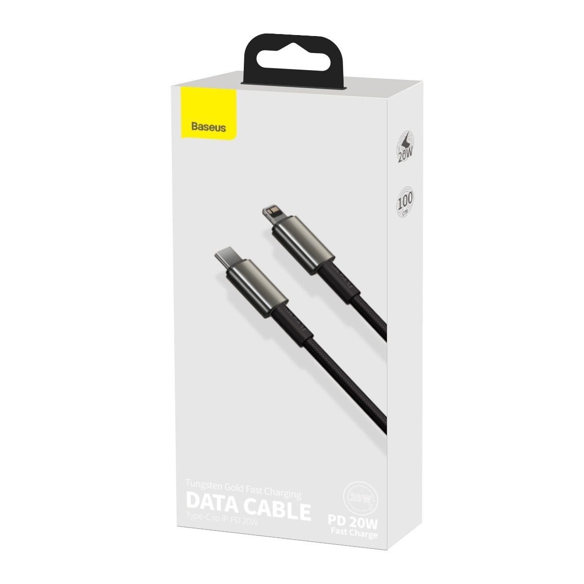 BASEUS Καλώδιο Type-C – Lightning, 1m, 20W, Tungsten Gold, CATLWJ-01 /black - Image 2