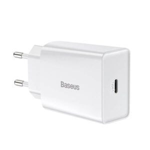 BASEUS 220V 20W, 1*USB-C, Speed Mini (λευκό) – CCFS-SN02