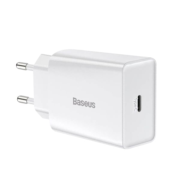 BASEUS 220V 20W, 1*USB-C, Speed Mini (λευκό) – CCFS-SN02