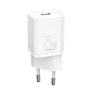 BASEUS 220V 25W, 1*USB-C, Super Si (λευκό) – CCSP020102