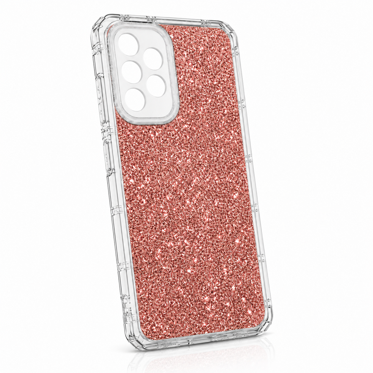 Θήκη Glitter 3in1 για Samsung Galaxy A13 4G Ροζ-Χρυσό - Image 3