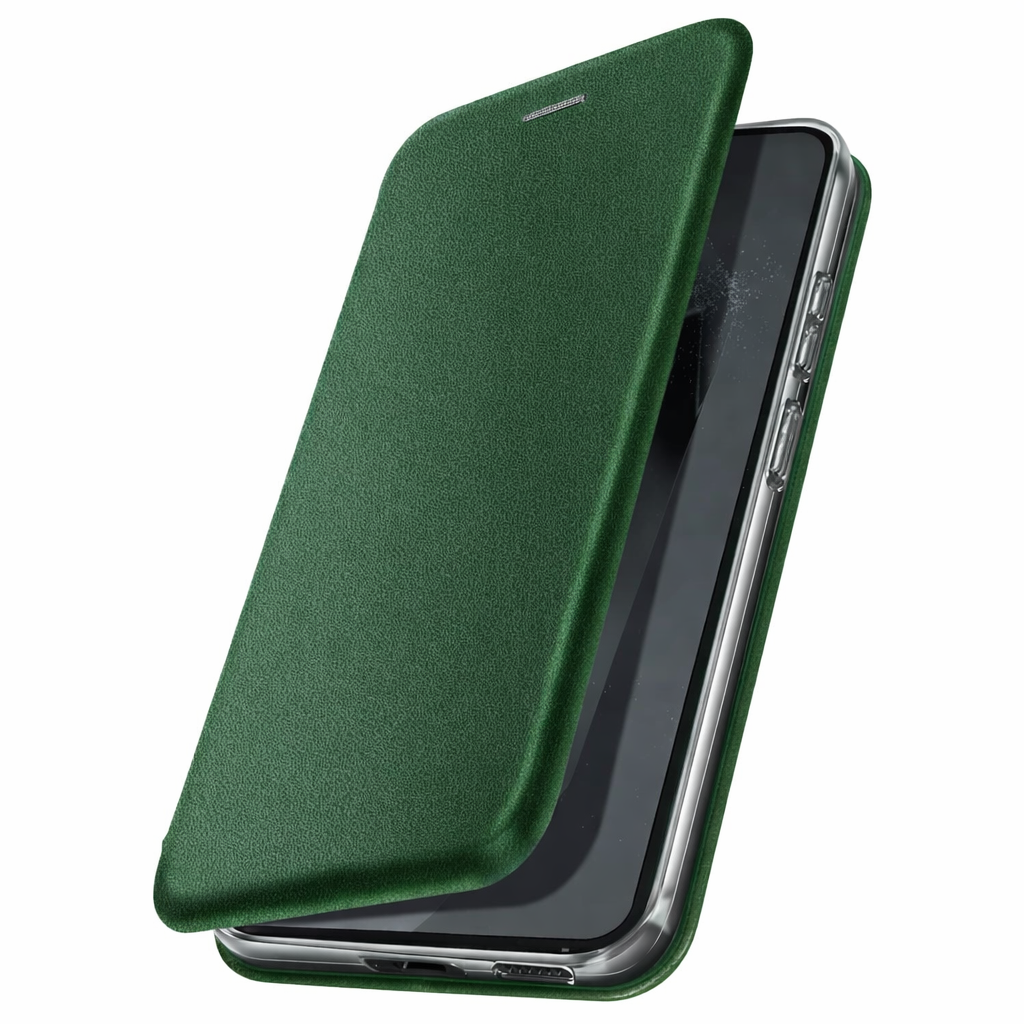 Flip Book Case Xiaomi Redmi Note 11 Pro Internal Magnet Stand Function Eco-leather Texture Microfiber Silicone Interior 360° Dark Green - Image 5