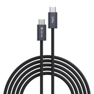 Devia cable Extreme EC652 PD USB-C – USB-C 2,0m 240W black