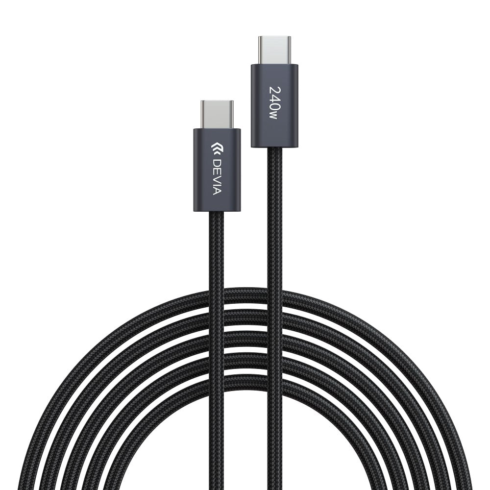 Devia cable Extreme EC652 PD USB-C – USB-C 2,0m 240W black