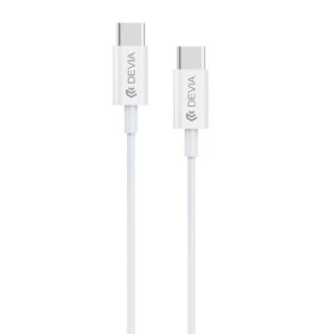 Devia καλώδιο Smart EC042 PD USB-C – USB-C 60W 3A λευκό