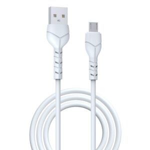 Devia καλώδιο Kintone EC144 USB – MicroUSB 1m 2,1A λευκό
