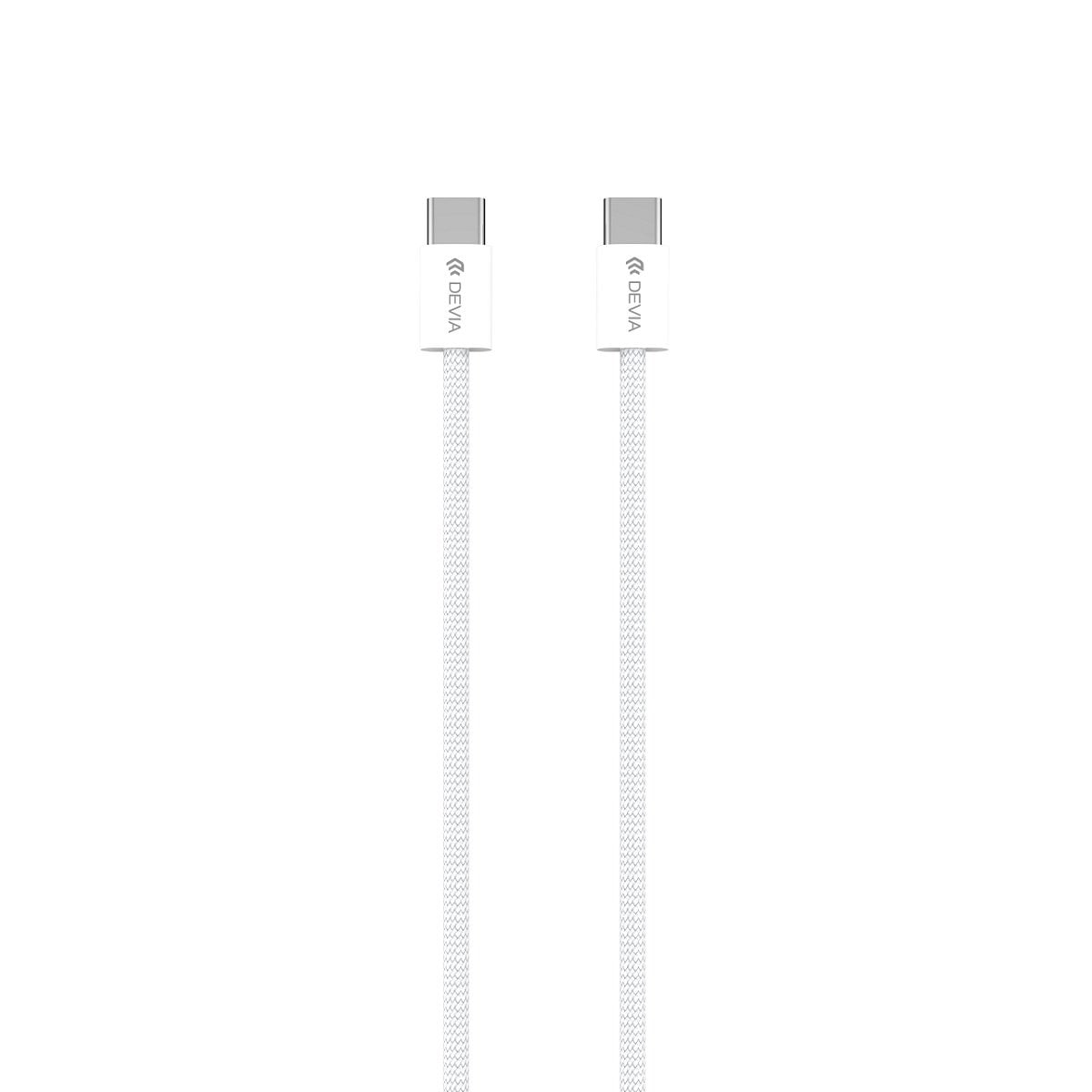 Devia καλώδιο Smart EC325 PD USB-C – USB-C 1m 60W 3A λευκό