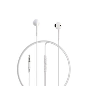 Devia ενσύρματα ακουστικά Kintone A3 jack 3,5mm λευκά