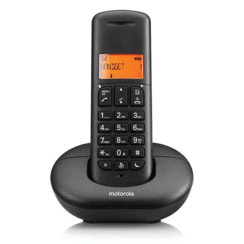 Motorola E221 Μαύρο Ασύρματο Τηλέφωνο με Φωτιζόμενη Οθόνη και Call Block - Image 7