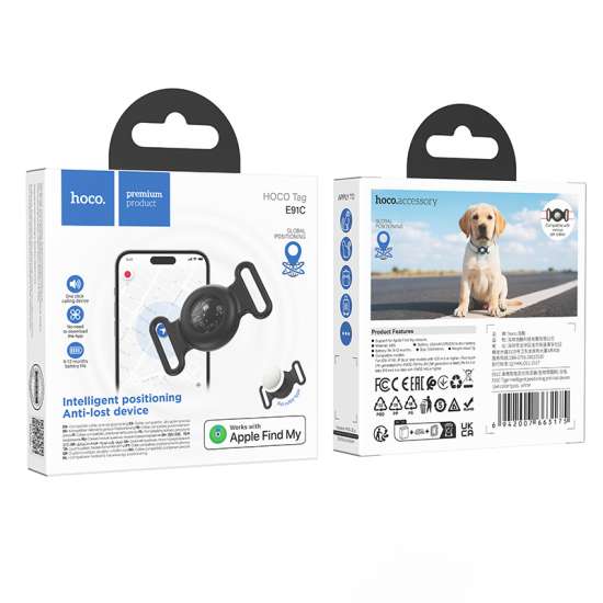 Pet locator συμβατός με Apple Find My Tracker Hoco E91C λευκό - Image 2