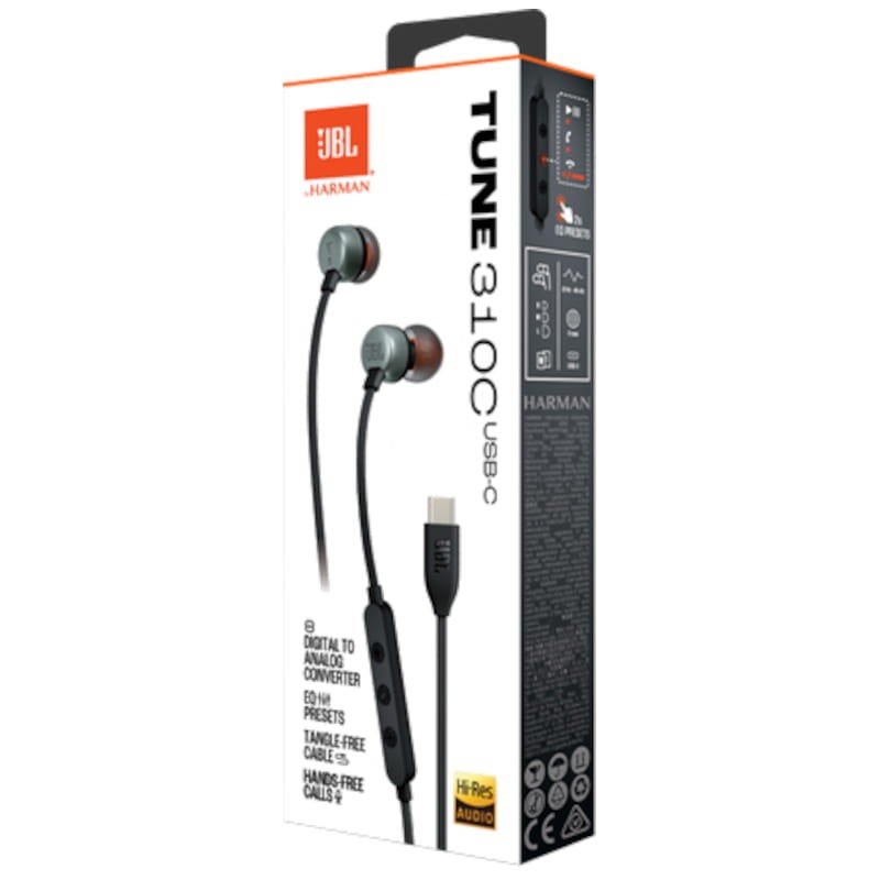 JBL Tune 310C In-Ear USB-C Ακουστικά Μαύρα - Image 10