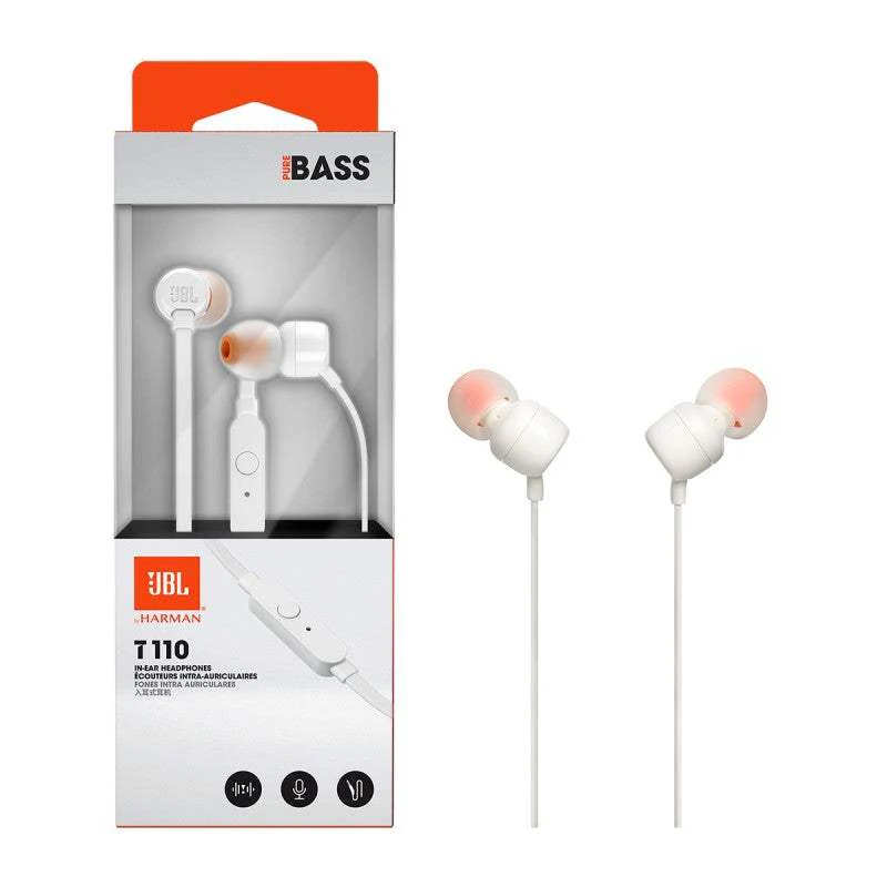 JBL T110 In-Ear Headset 3,5mm Λευκό - Image 2