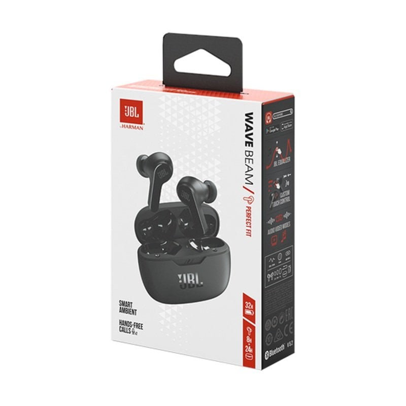 JBL Wave Beam TWS Ασύρματα Ακουστικά Μαύρα - Image 2