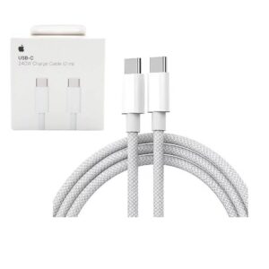 Apple Καλώδιο USB-C αρσενικό – USB-C 240W Λευκό 2m (MU2G3ZM/A)