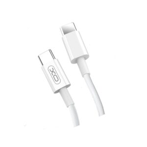 XO NB124 καλώδιο PD USB-C – USB-C 1,0 m 40W λευκό