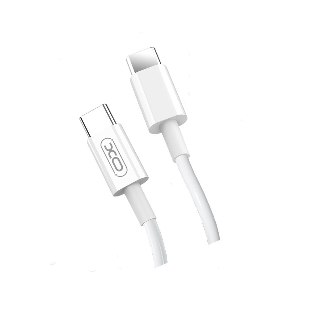 XO NB124 καλώδιο PD USB-C – USB-C 1,0 m 40W λευκό