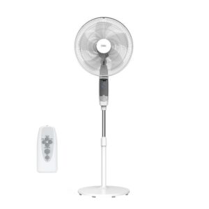 Osio OSF-9010 Λευκός ανεμιστήρας δαπέδου 16” 3 ταχυτήτων με οθόνη και τηλεχειριστήριο - 50W