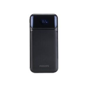 Philips DLP1922CB/GRS Μαύρο Power bank 10000mAh με γρήγορη φόρτιση και ενσωματωμένα καλώδια