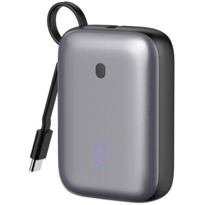 Platinet Powerbank 10000 mAh 20W Power Delivery, 2xUSB-C, 1xUSB-A, USB-C καλώδιο 1m, μαύρο (PMPB1020C)