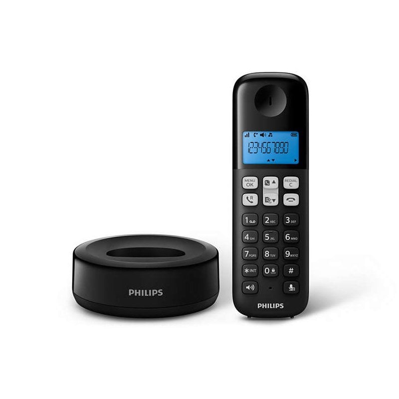 Philips D1611B/GRS Μαύρο (Ελληνικό Μενού) Ασύρματο Τηλέφωνο με Ανοιχτή Ακρόαση - Image 7