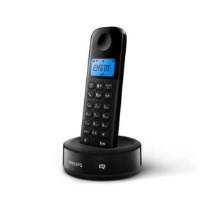 Philips D1651B/GRS Μαύρο (Ελληνικό Μενού) Ασύρματο Τηλέφωνο με Τηλεφωνητή