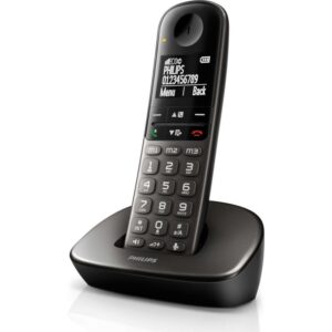 Philips XL4901DS/GRS (Ελληνικό Μενού) Ασύρματο Τηλέφωνο με Φωτιζόμενη Οθόνη και Φραγή Κλήσεων