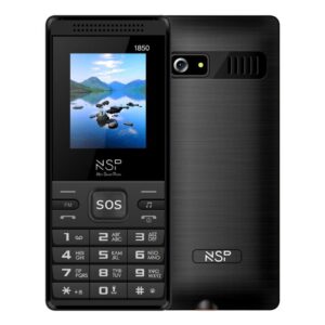 NSP 1850DS BLACK (Ελληνικό Μενού) Dual SIM Κινητό Τηλέφωνο με Bluetooth και SOS