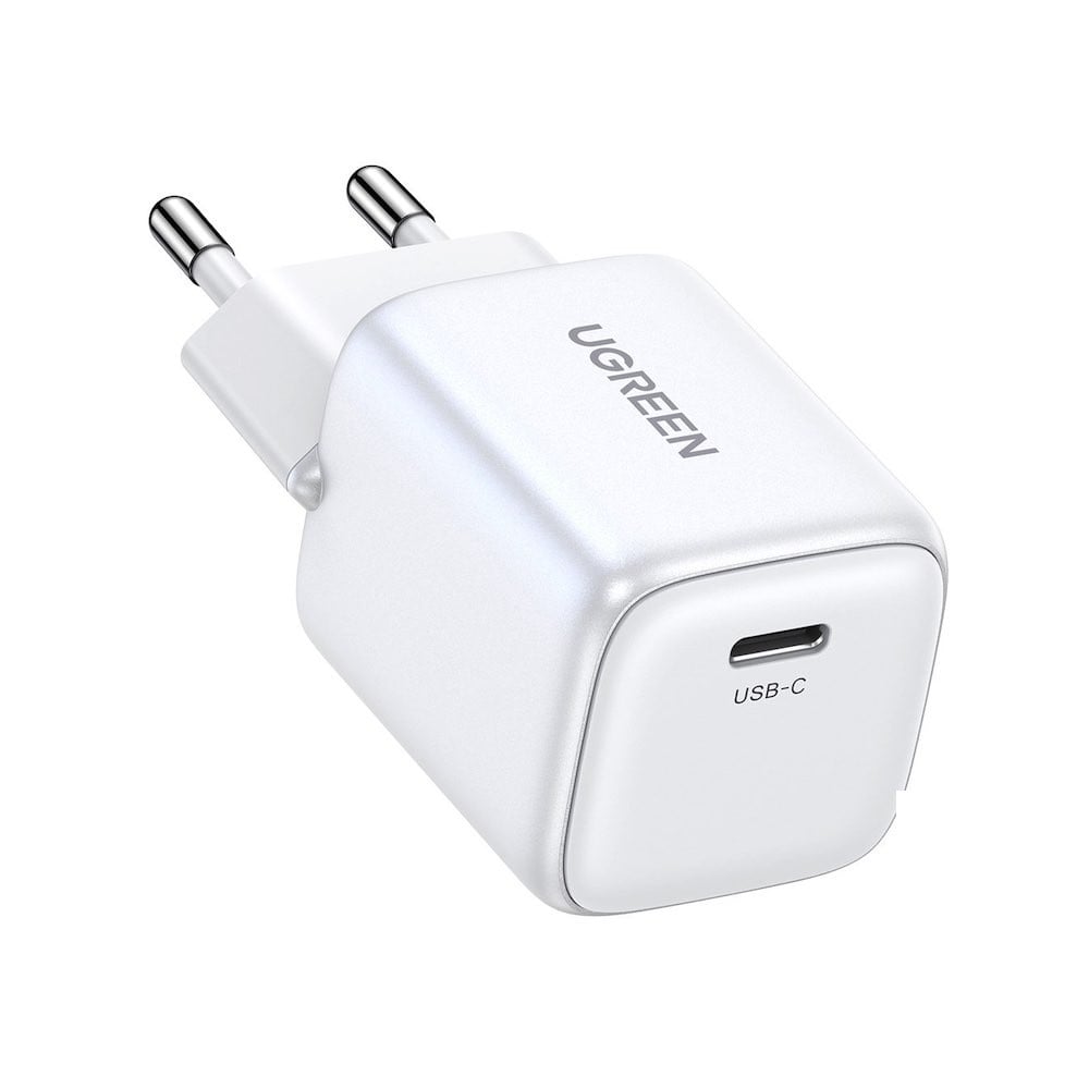 UGREEN 220V 20W, 1*USB-C, Nexode Mini GaN (λευκό) – CD318 / 15324