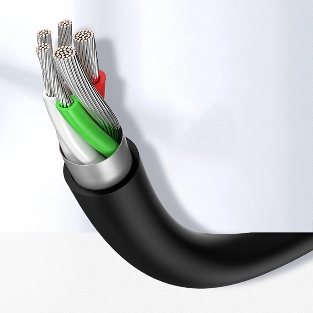 UGREEN Cable USB-A to USB-C, 0.5m, 3A, Nickel plating black – US287 / 60115 - Image 2