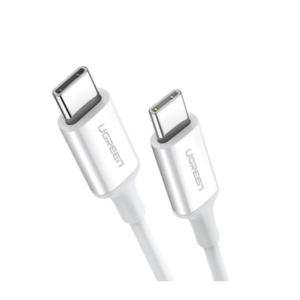 UGREEN Καλώδιο USB-C σε USB-C, 1m, 60W, ABS Λευκό – US264 / 60518