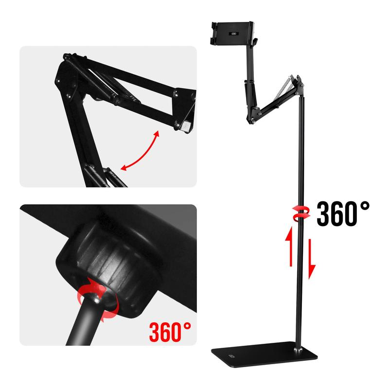 XO Floor stand phone holder black – C137 - Image 3
