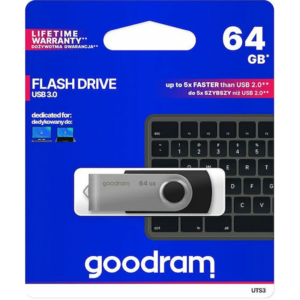 GOODRAM Pendrive UTS3 – 64GB USB 3.2 Μαύρο