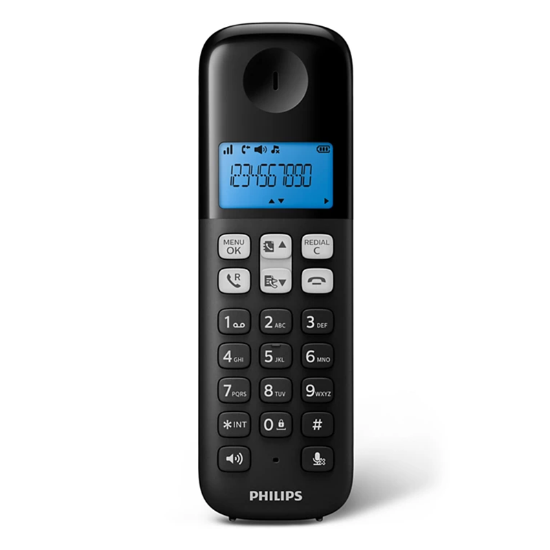 Philips D1611B/GRS Μαύρο (Ελληνικό Μενού) Ασύρματο Τηλέφωνο με Ανοιχτή Ακρόαση - Image 8