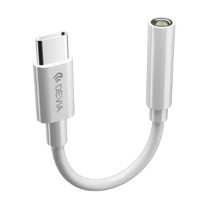 Devia adapter EC608 USB-C – jack 3,5mm λευκό