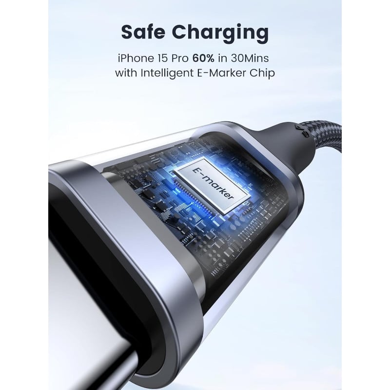 UGREEN Καλώδιο Type-C σε Type-C, 1m, 100W, Μαύρο – US316 / 70427 - Image 2