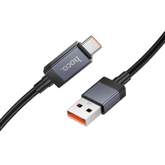 Καλώδιο USB-A σε USB-C Hoco 5A με οθόνη 1μ X118 μαύρο - Image 6