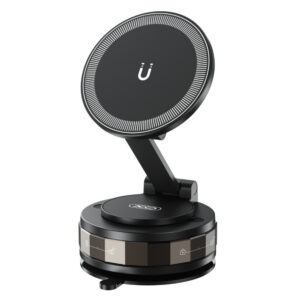 XO Holder Magnetic Suction cup, Manual with vacuum, black – C176