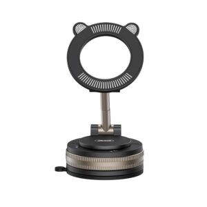 XO Holder Magnetic Suction cup, Cat head with vacuum, black – C181