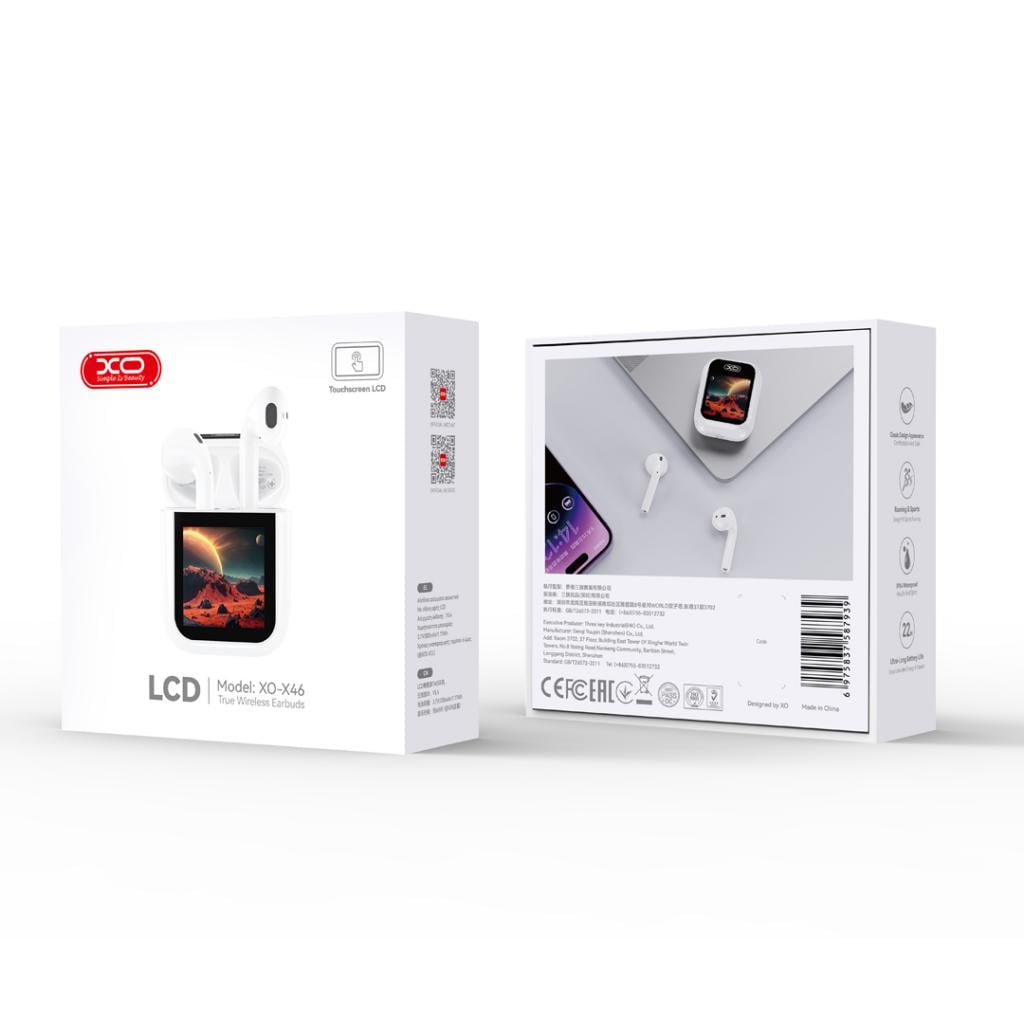 XO HF TWS, Smart screen 2th Gen. white – X46 - Image 2