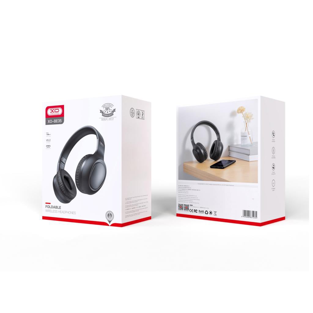 XO HF Bluetooth Overear black – BE35 - Image 2