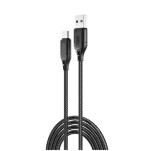 XO Cable USB-A – Type-C, 1m 2.4A, black – NB235