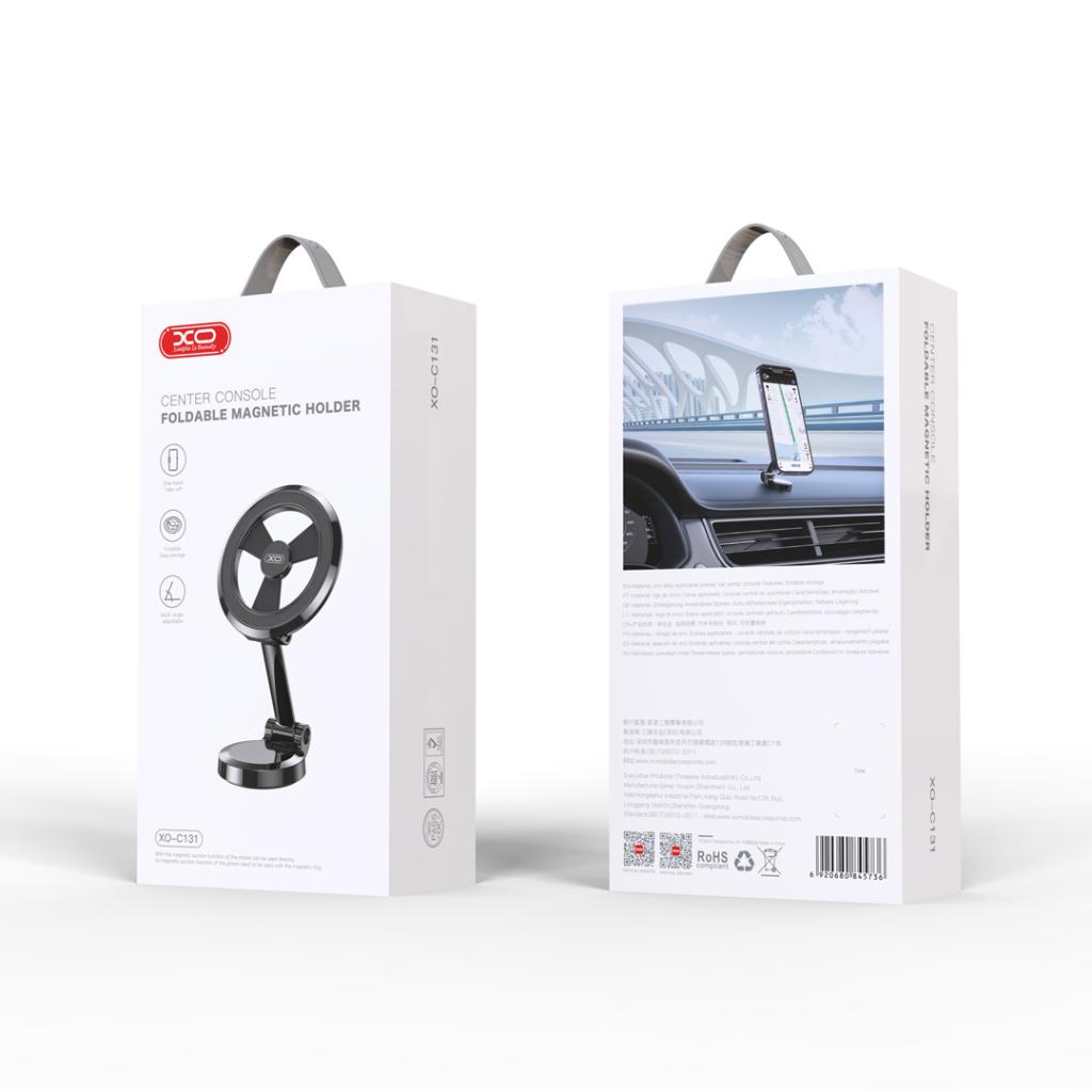 XO Holder with sticky base, Rotating Magnetic Bracket tarnish – C131 - Image 2