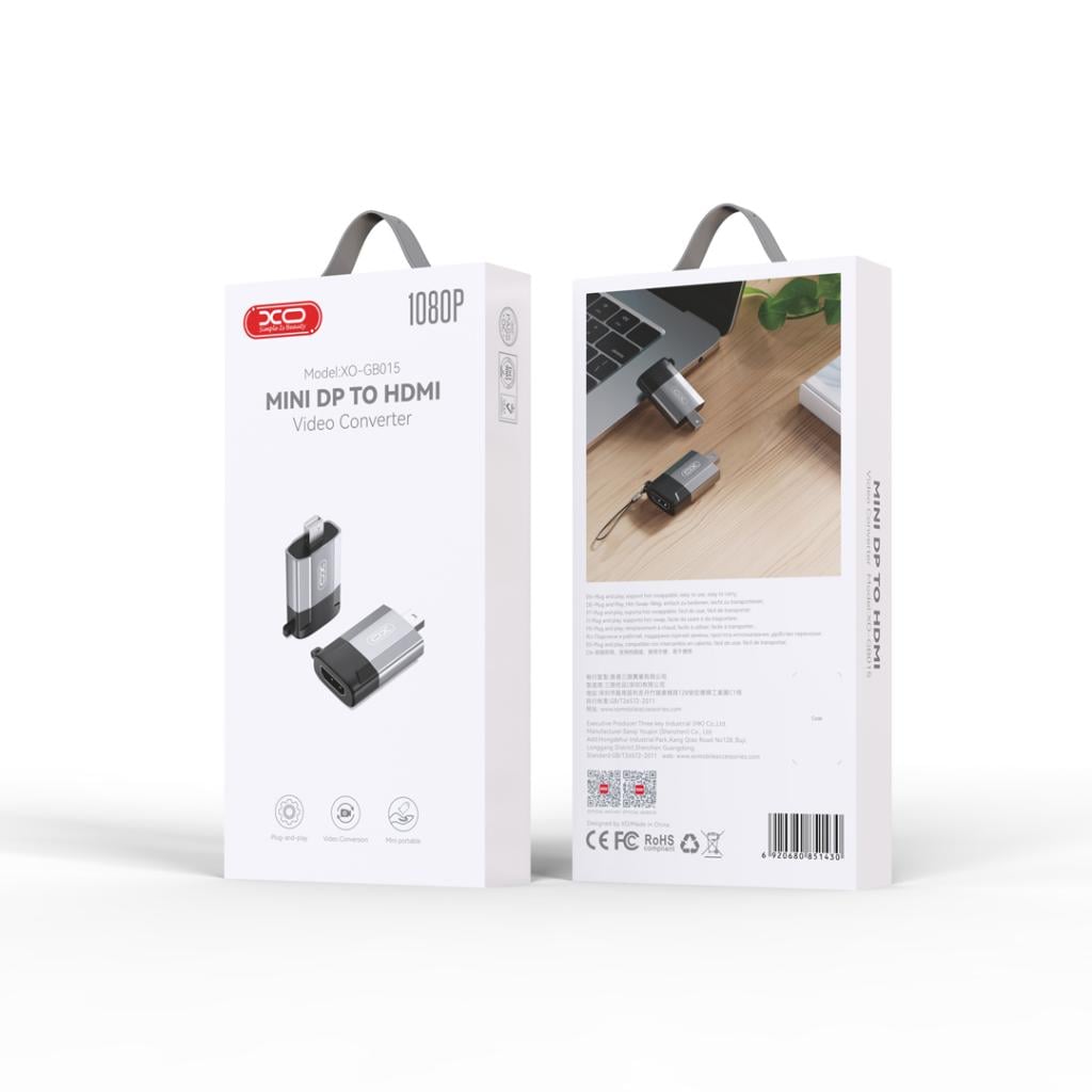 Adapter Mini DP σε HDMI XO GB015 tarnish - Image 2