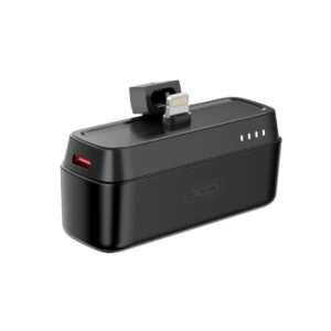 XO power bank mini PR244 20W 5000mAh με Lightning connector μαύρο