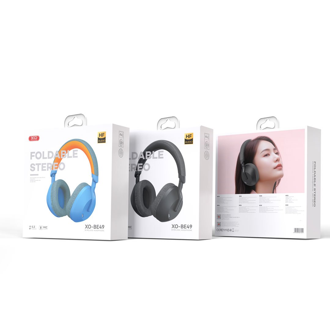 XO BE49 Bluetooth ακουστικά κεφαλής μπλε - Image 3