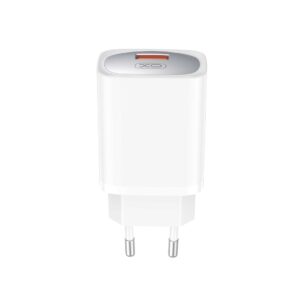 XO CE19 φορτιστής τοίχου QC 18W 1xUSB-A λευκό