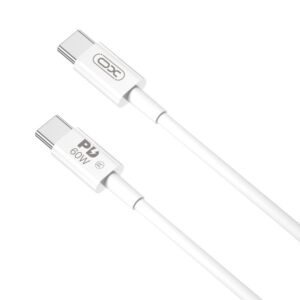 XO NB-Q190A καλώδιο PD USB-C – USB-C 1,0m 60W λευκό
